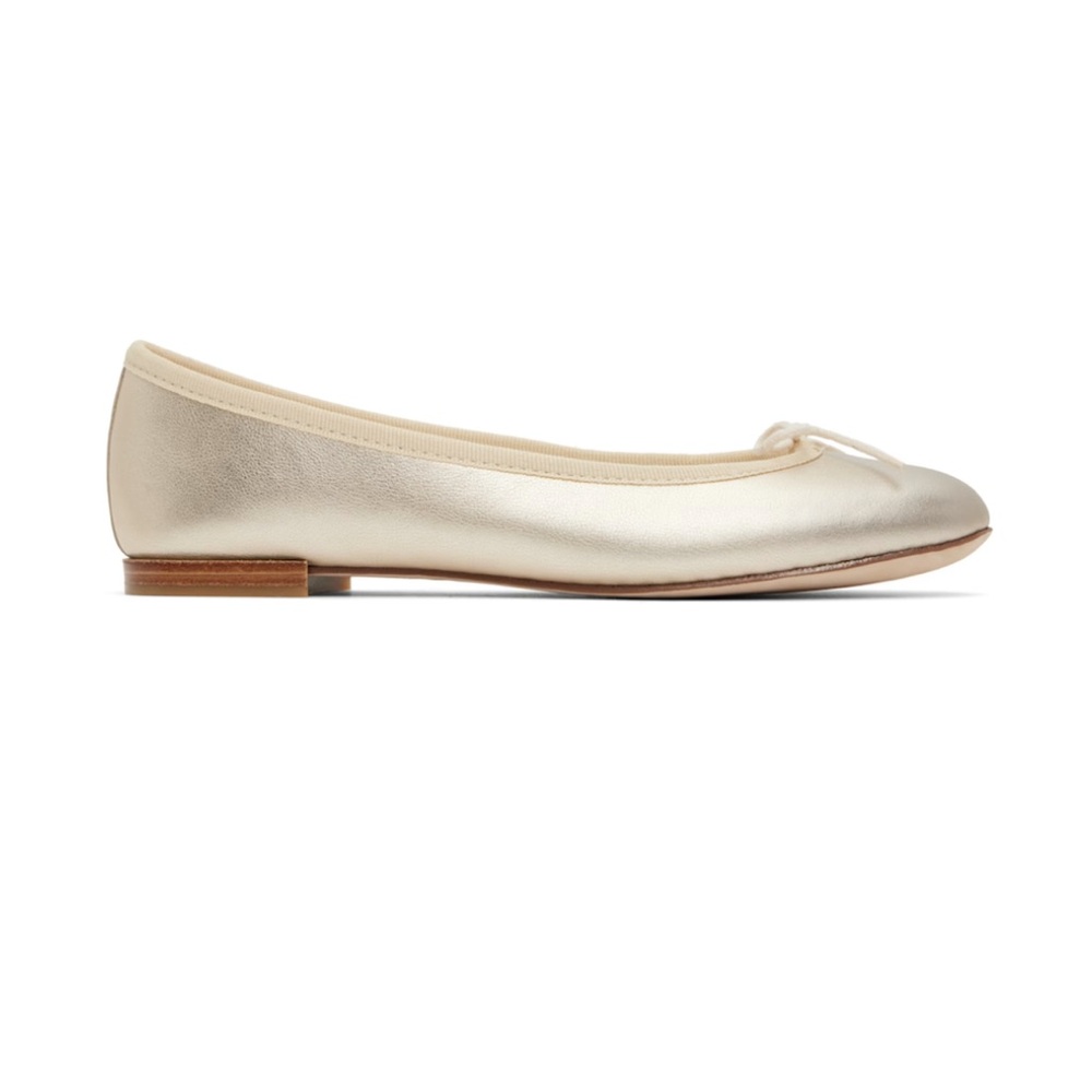 Repetto Gold Cendrillon Ballerina Flats
